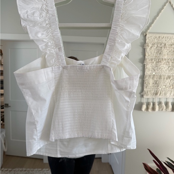 Torrid White Ruffled Blouse - Picture 4 of 6